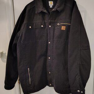 Mens Carhartt Winter Coat, Black, size 3XLT